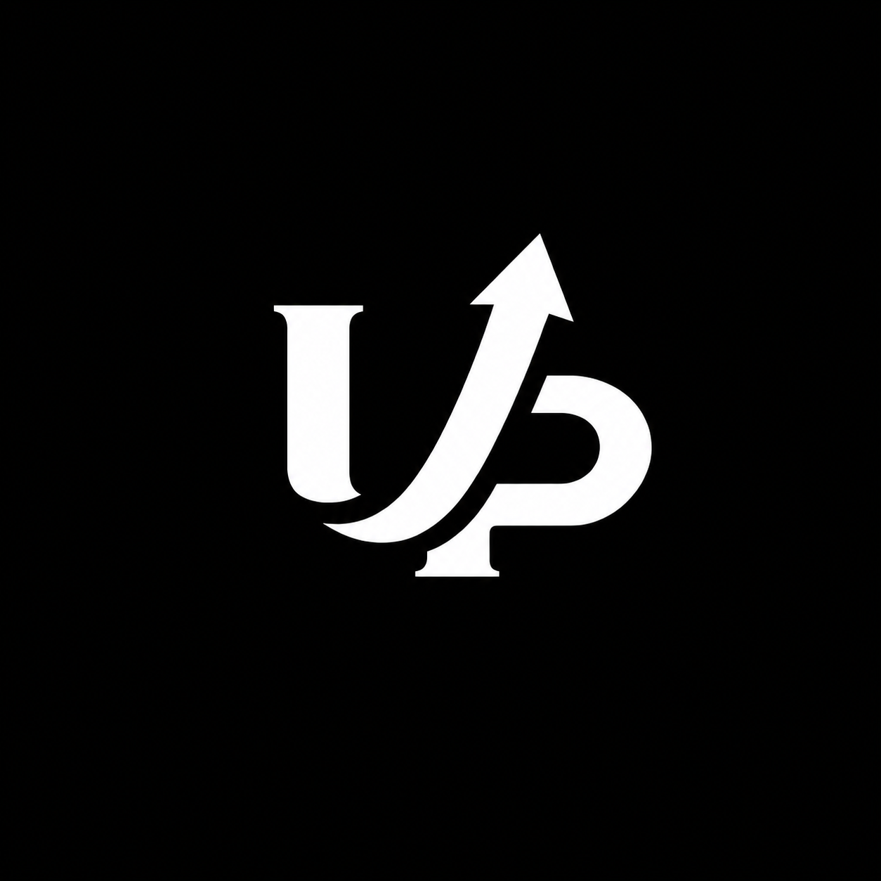 UNPROFITABLE UP arrow monogram badge